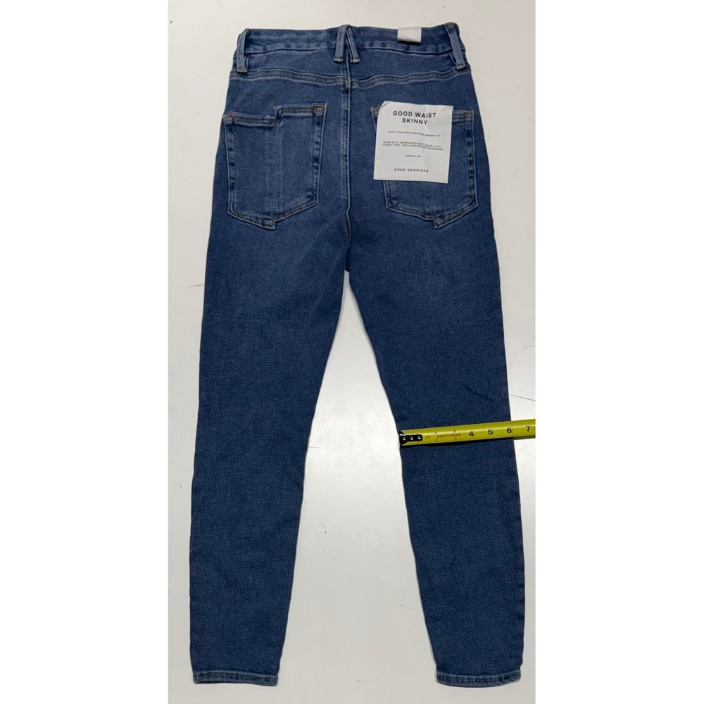 GOOD AMERICAN Good Waist Skinny Jeans Indigo Blue Women 4 27 High Rise‎ - Picture 4 of 4